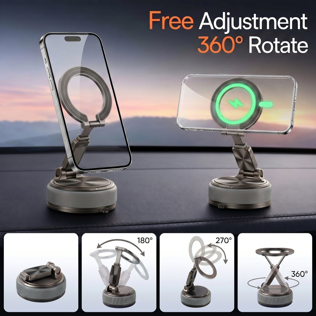 Specam 2-in-1 Magnetic Car Phone Mount & Desk Stand - Black - View 6