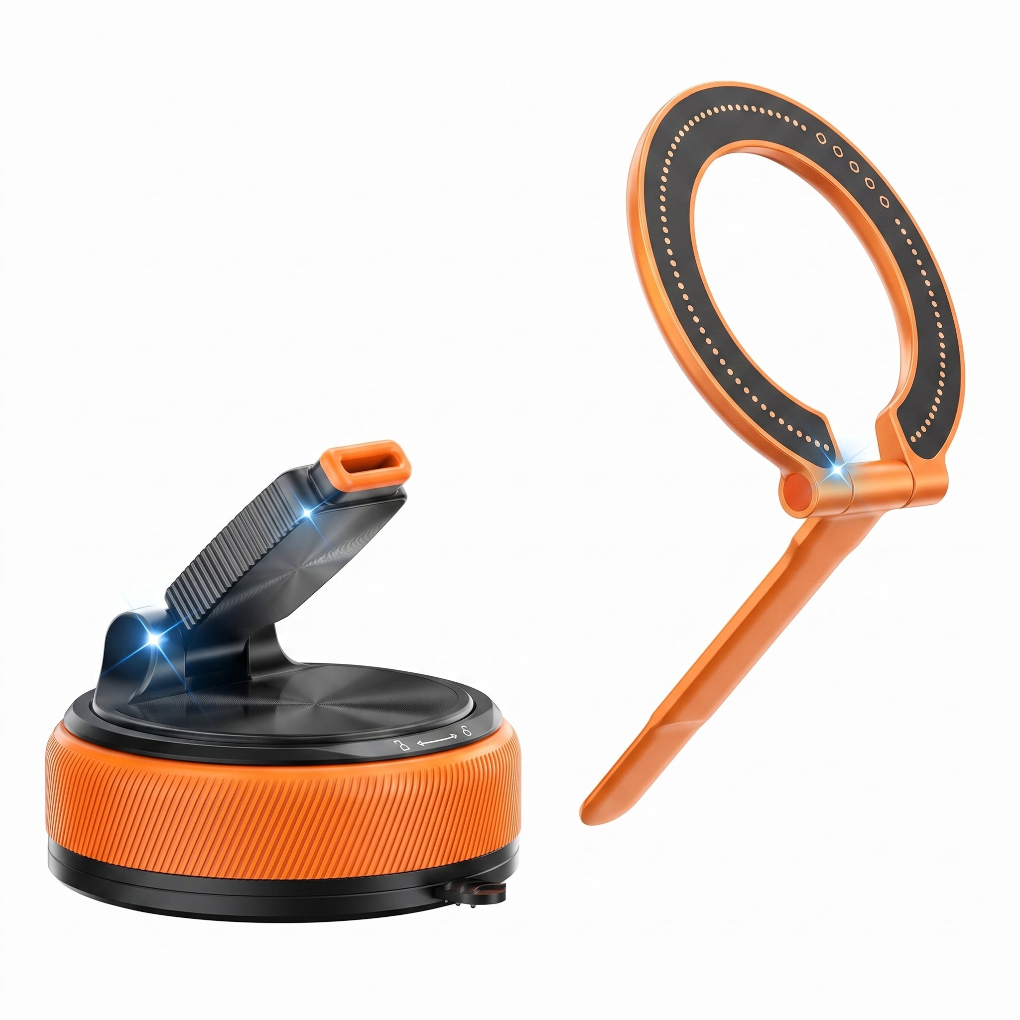 Specam 2-in-1 Magnetic Car Phone Mount & Desk Stand - Orange - View 1