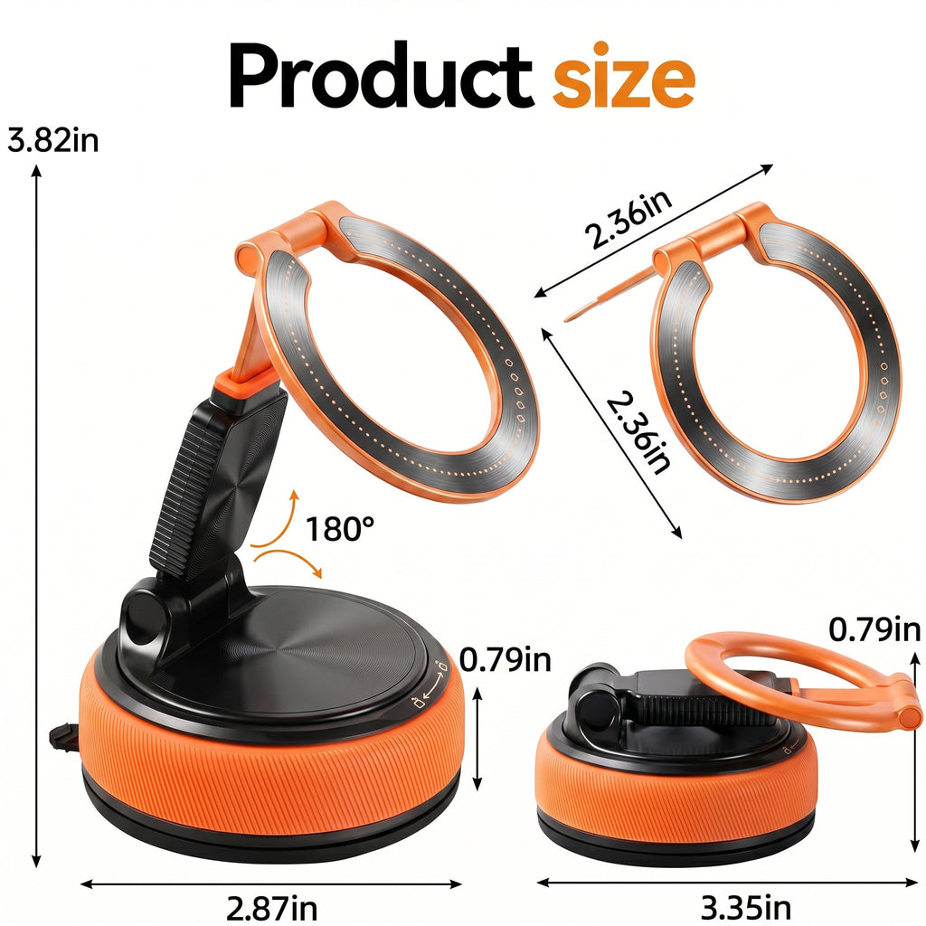 Specam 2-in-1 Magnetic Car Phone Mount & Desk Stand - Orange - View 9