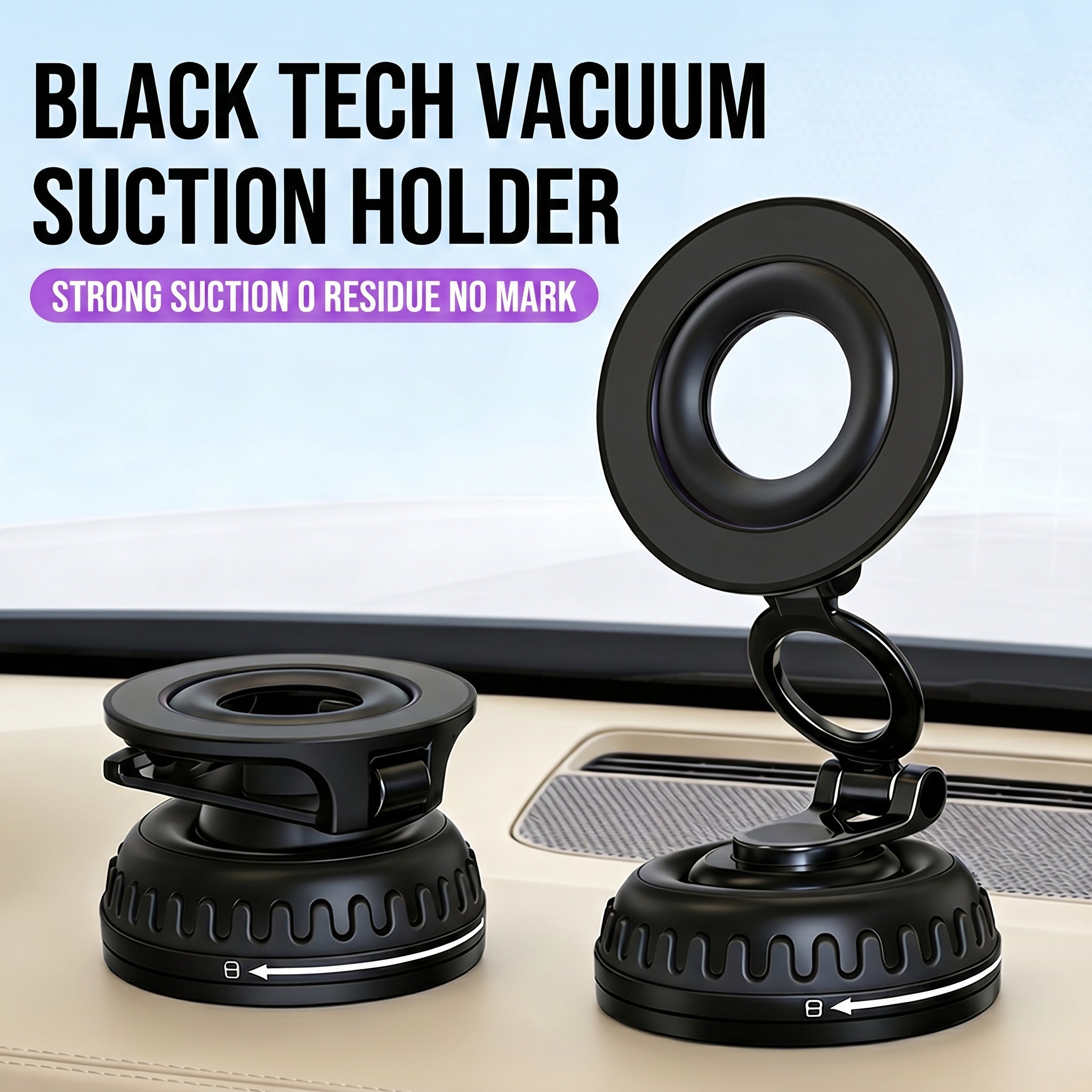 Specam S20 Magnetic Car Phone Mount - Black - View 2