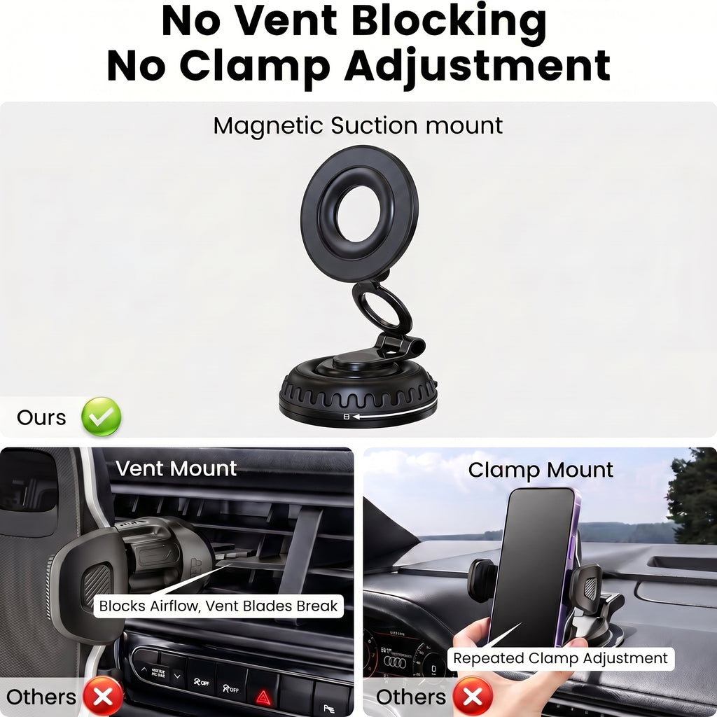 Specam S20 Magnetic Car Phone Mount - Black - View 8