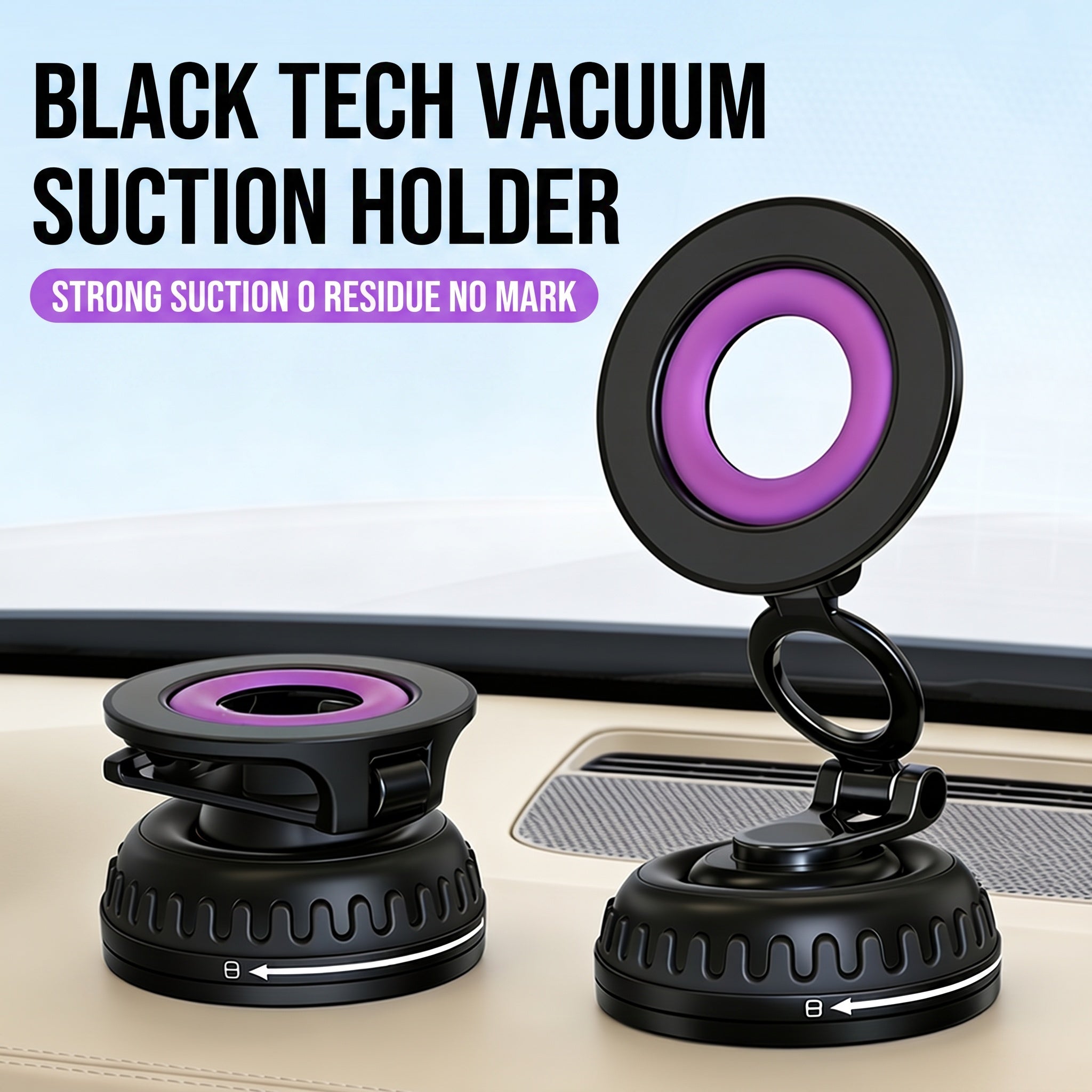 Specam S20 Magnetic Car Phone Mount - Purple - View 2