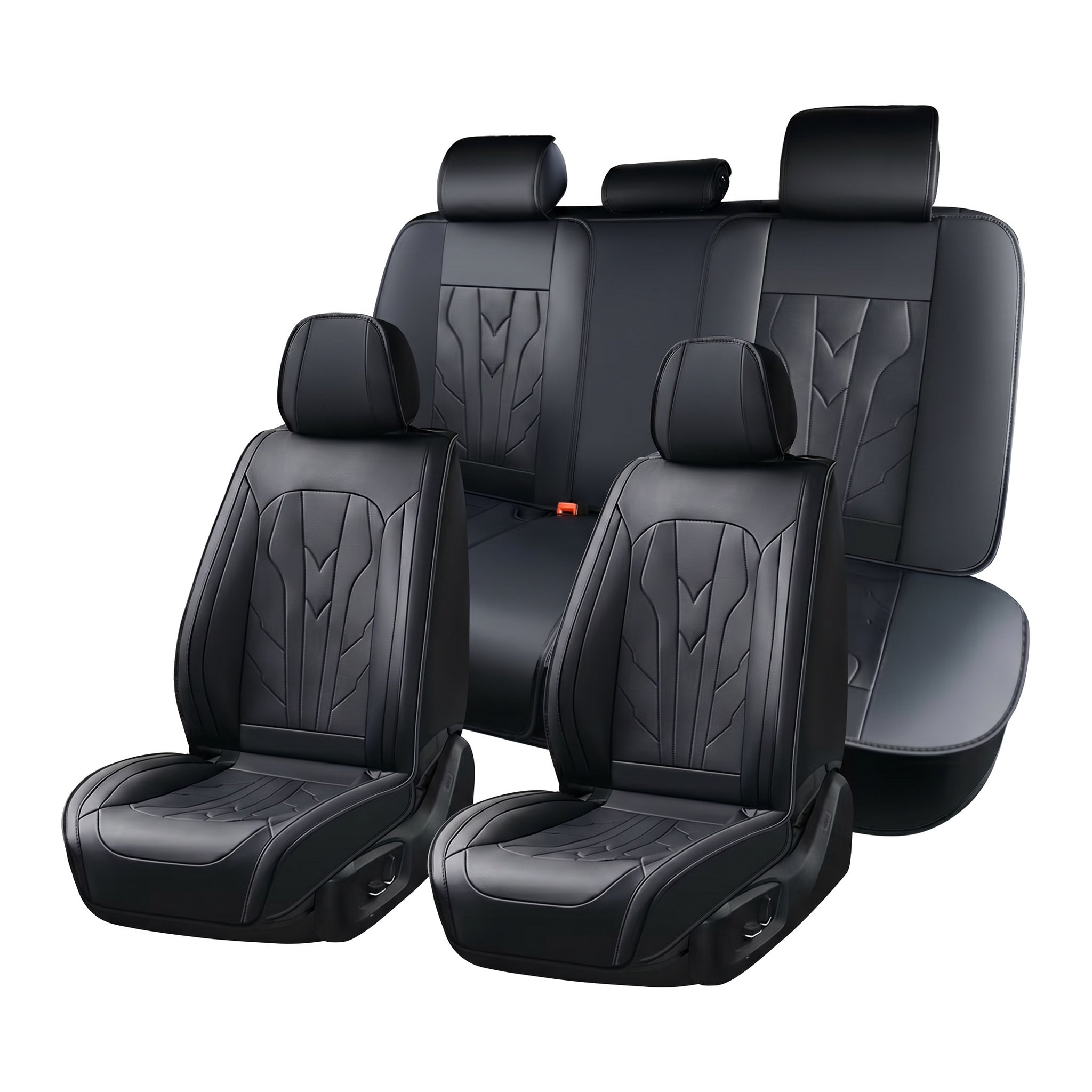 Specam Full Set Car Seat Covers 5-Seat Universal Fit - Black - View 1