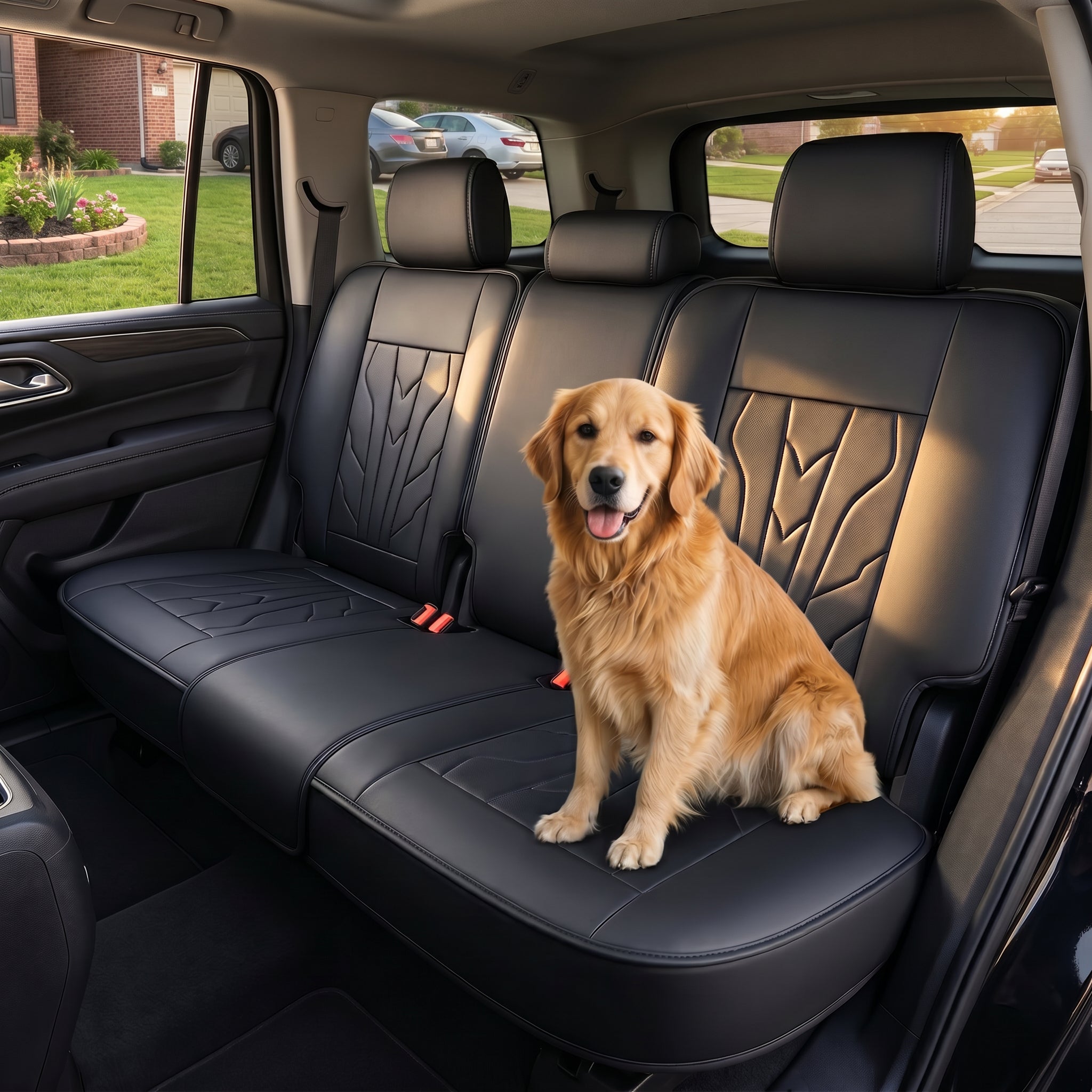 Specam Full Set Car Seat Covers 5-Seat Universal Fit - Black - View 2
