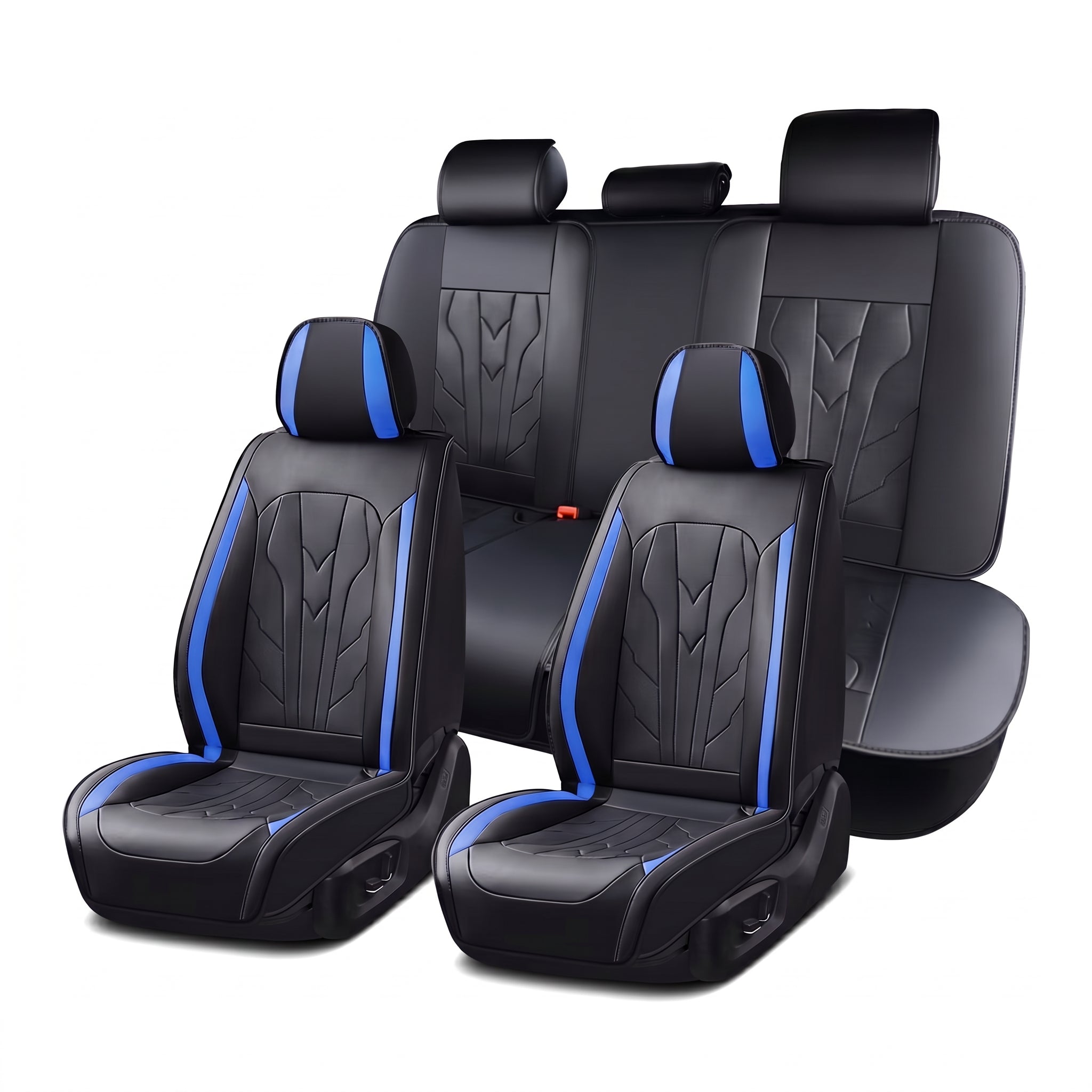 Specam Full Set Car Seat Covers 5-Seat Universal Fit - Blue - View 1