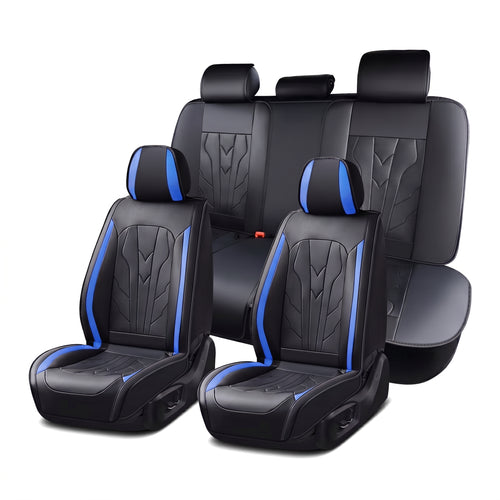 Specam Full Set Car Seat Covers 5-Seat Universal Fit - Blue - View 1
