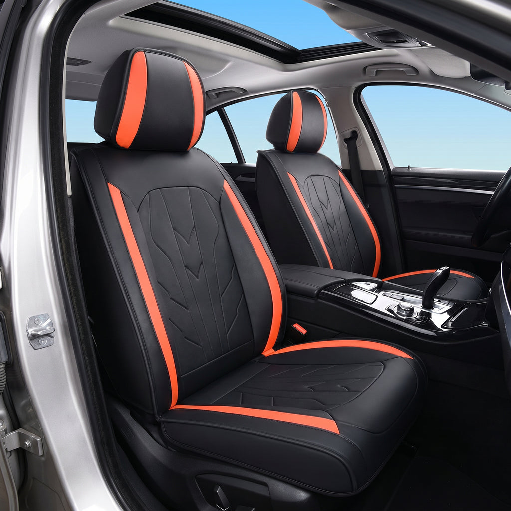 Specam Full Set Car Seat Covers 5-Seat Universal Fit - Red - View 2